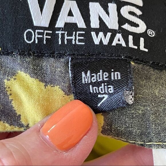 Vans Off The Wall Yellow and Black Mini Skirt - 7‎ - Picture 7 of 14